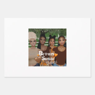 Brown Sugar Babes Gift Wrap 14 Geschenkpapier Set