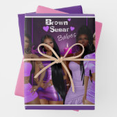 Brown Sugar Babes Gift Wrap 7 Geschenkpapier Set (Beispiel)