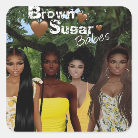 Brown Sugar Babes Stickers 6 (Vorderseite)