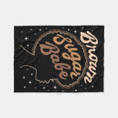 Brown Sugar Be Black History Black Women Girls Fre Fleecedecke (Vorderseite (Horizontal))