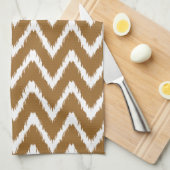 Brown Sugar Southern Hütte Chevrons Handtuch (Viertel Falte)