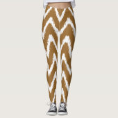 Brown Sugar Southern Hütte Chevrons Leggings (Vorderseite)