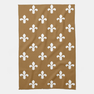 Brown Sugar Südliche Hütte Fleur de Lys Handtuch