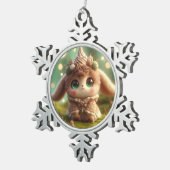 Brown Sugar Thing Schneeflocken Zinn-Ornament (Rechts)