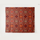 Brown Swirl Design Tapestry Wandteppich (Vorderseite (Horizontal))