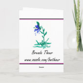 Brown Swiss Calf Geburtstagkarte Karte (Rückseite)