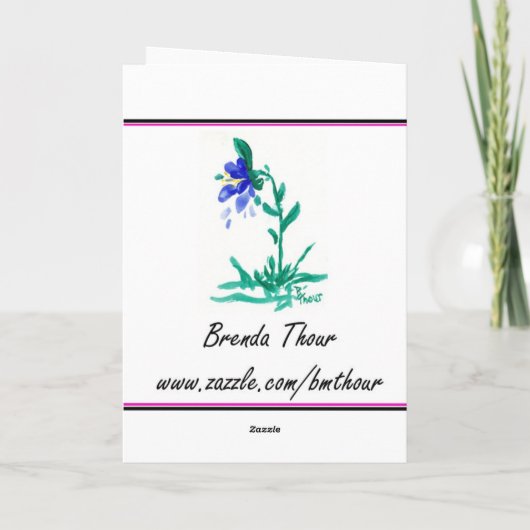 Brown Swiss Calf Geburtstagkarte Karte (Rückseite)