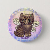 Brown tabby cat Fairy Button (Vorderseite)