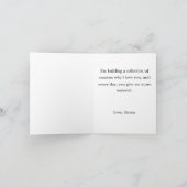 Brown Tabby Cat I love you Folded Greeting Card Karte (Innenseite)