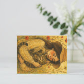 Brown Tabby Cat Mama Postkarte (Stehend Vorderseite)