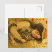 Brown Tabby Cat Mama Postkarte (Vorne/Hinten)