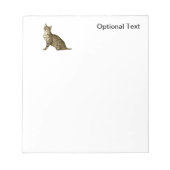 Brown Tabby Cat Notizblock (Vorderseite)