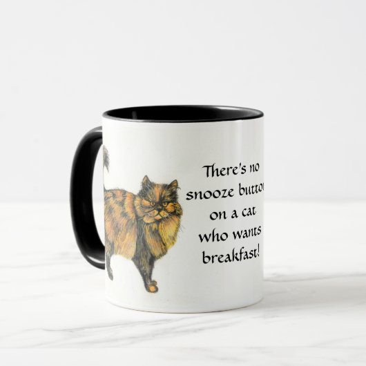 Brown Tabby Cat Ringer Tasse (Vorderseite Links)
