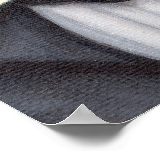 Brown Tabby Cat Wearing Tuxedo Feline Dandy Poster (Ecke)