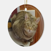Brown Tabby Cat Weihnachtsschmuck (Links)