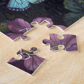 Brown Tabby mit Blume und Viktorianischem Stil Puzzle (Seite)