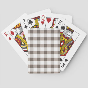 Brown Table Cloth Pattern Spielkarten