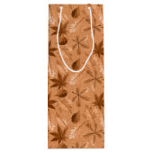 BROWN & TAN AUTUMN HERBSTLAUB GESCHENKTÜTE FÜR WEINFLASCHEN (Rückseite)