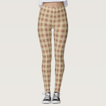 Brown Tan Beige Buffalo Kariert Checked Trendy