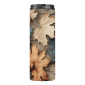 BROWN TAN BLUE FALL AUTUMNBLASEN THERMOSBECHER (Rückseite)