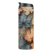 BROWN TAN BLUE FALL AUTUMNBLASEN THERMOSBECHER (Nach rechts gedreht)