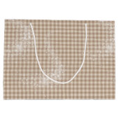 BROWN TAN BOHO BABY TOURTRAIN & BALLOON GROßE GESCHENKTÜTE (Rückseite)