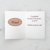 Brown Tan Camouflage Camouflage Herzlichen Glückwu Karte (Innenseite)