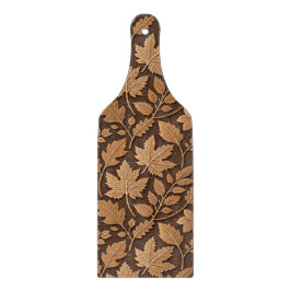 BROWN & TAN FALL AUTUMN LEAVES & ACORNS SCHNEIDEBRETT