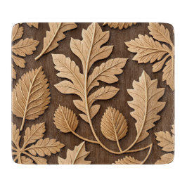 BROWN & TAN FALL AUTUMN LEAVES & ACORNS SCHNEIDEBRETT