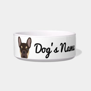 Brown Tan French Bulldog Bowl Napf