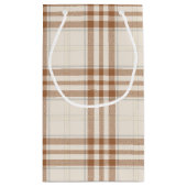 BROWN & TAN NEUTRAL BOHO BASSINETTE & MOBILE KLEINE GESCHENKTÜTE (Rückseite)