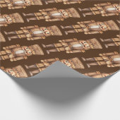 Brown Tan Nutcracker Soldier Geschenkpapier (Ecke)