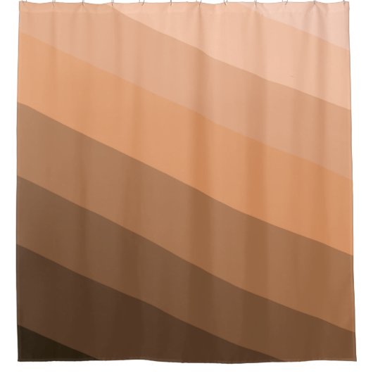 Brown, TAN und Beige Duschvorhang (Vorderseite)