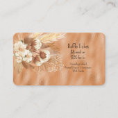 Brown Tan und Cream Floral Raffle Begleitkarte (Vorderseite)