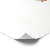 Brown Tan und Creme Vintage Heißluftballon Poster (Ecke)