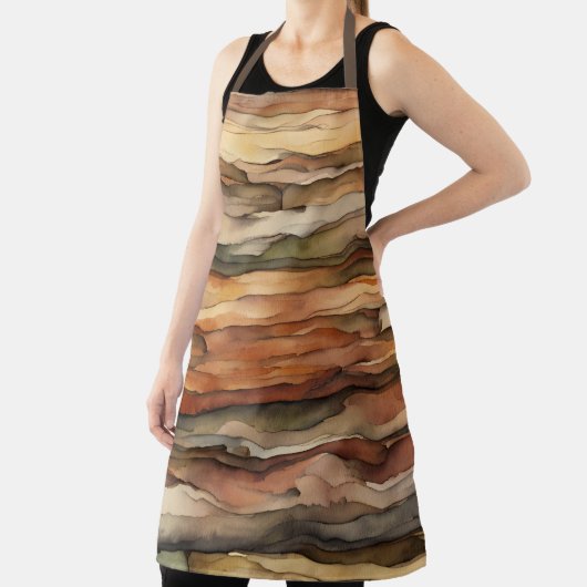 Brown Tan Wood Bark Nature Schürze (InSitu)