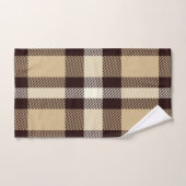 Brown Tartan Bath Set (Handtuch)