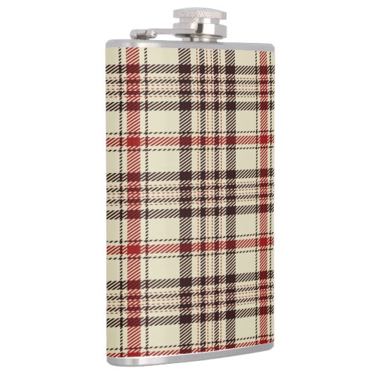 Brown Tartan Flachmann (Rechts)