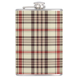 Brown Tartan Flachmann