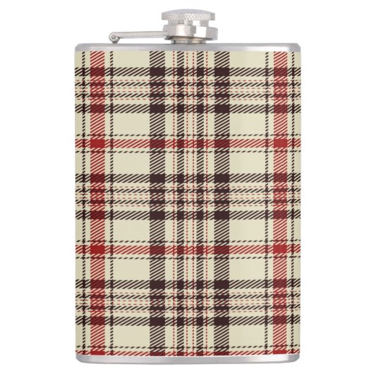 Brown Tartan Flachmann (Vorderseite)