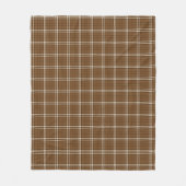 Brown Tartan Fleecedecke (Vorderseite)