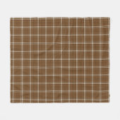 Brown Tartan Fleecedecke (Vorderseite (Horizontal))