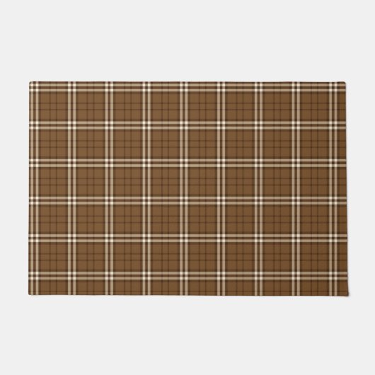 Brown Tartan Fußmatte (Vorderseite)