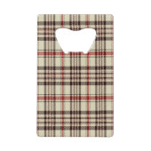Brown Tartan Geldbeutel Flaschenöffner (Rückseite)