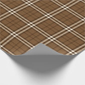 Brown Tartan Geschenkpapier (Ecke)