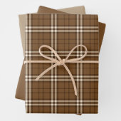 Brown Tartan Geschenkpapier Set (Beispiel)