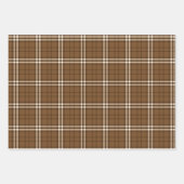Brown Tartan Geschenkpapier Set (Vorderseite)