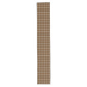 Brown Tartan Großer Tischläufer (Vorderseite)