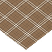 Brown Tartan Großer Tischläufer (Ecke)