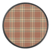 Brown Tartan Hockey Puck (Vorderseite)